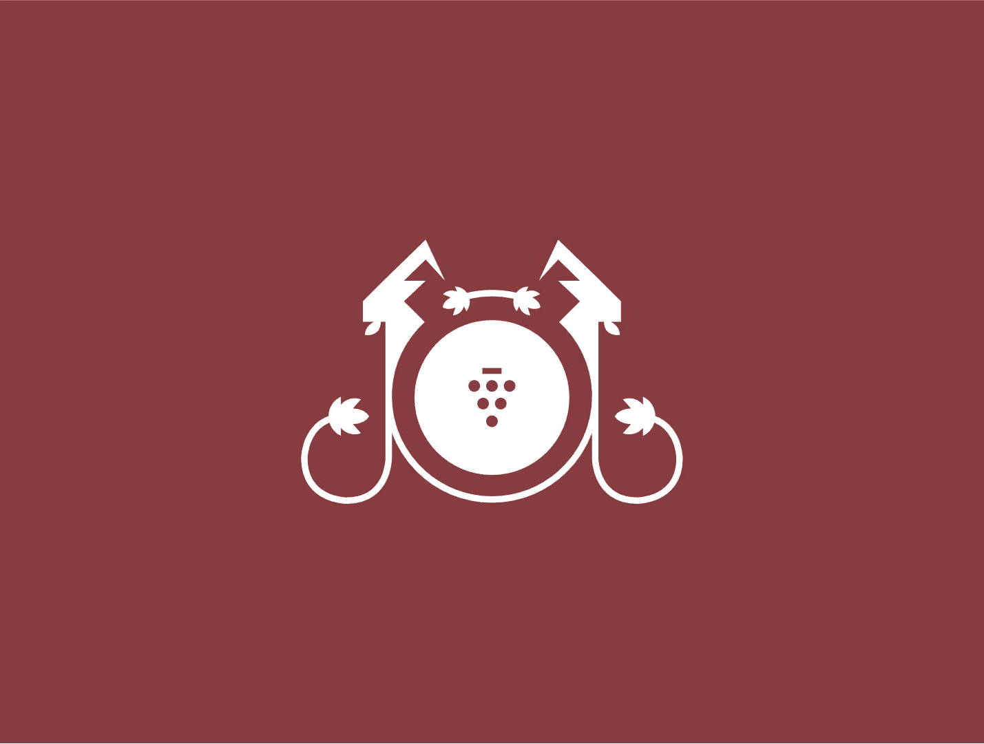 Symbole illustré associant chèvres et raisin — Les Terrasses de La Vidalie